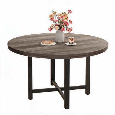 with Solid Wood Base Dining Table