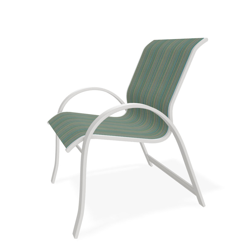 Aruba Outdoor Dining Armchair, Snow