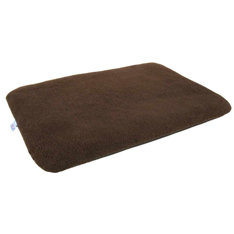 Demello Fleece Pet Bed, Small (82cm W x 64cm D), Silver Grey
