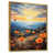 Toile avec cadre flottant or