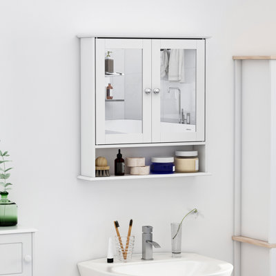 Medicine Cabinet, Wall-Mounted Bathroom Mirror Cabinet