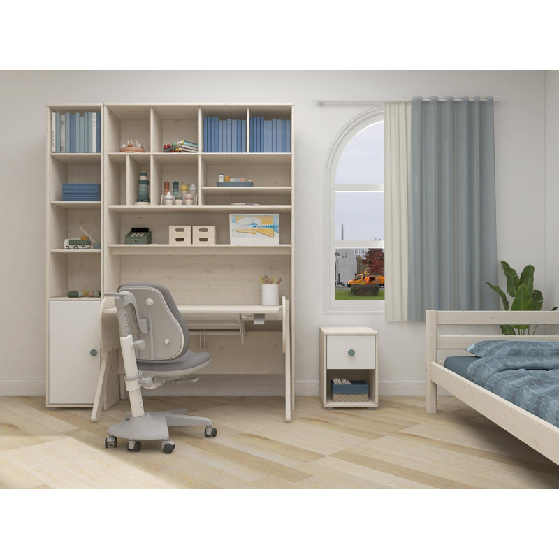 3 - Drawer Dresser, Beige/White/Blue