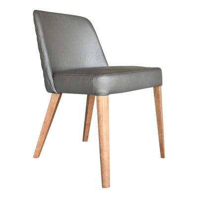 Chaise d’appoint rembourrée en cuir Lucero