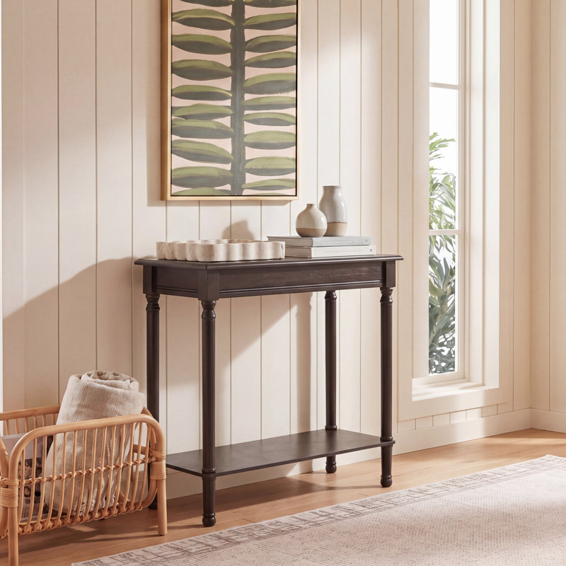 Table de bout avec rangement Rutherford, Dark Chocolate