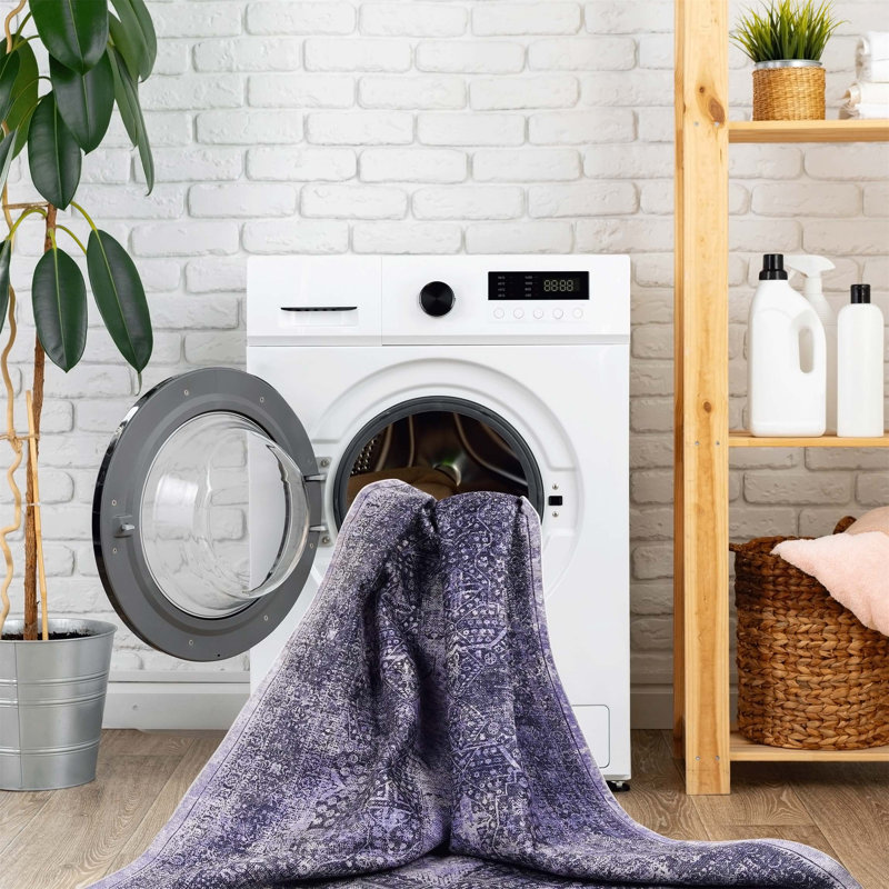 Tapis rectangulaire Guille avec envers antidérapant
