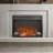 23 inch electric fireplace insert, thin heater with log set & realistic flame, remote control with timer, overheating protection-1161120334