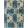 Machine Washable Indoor/Outdoor Cinead ACN1722 Teal Rug
