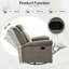Fauteuil inclinable et pivotant manuel-2037409135
