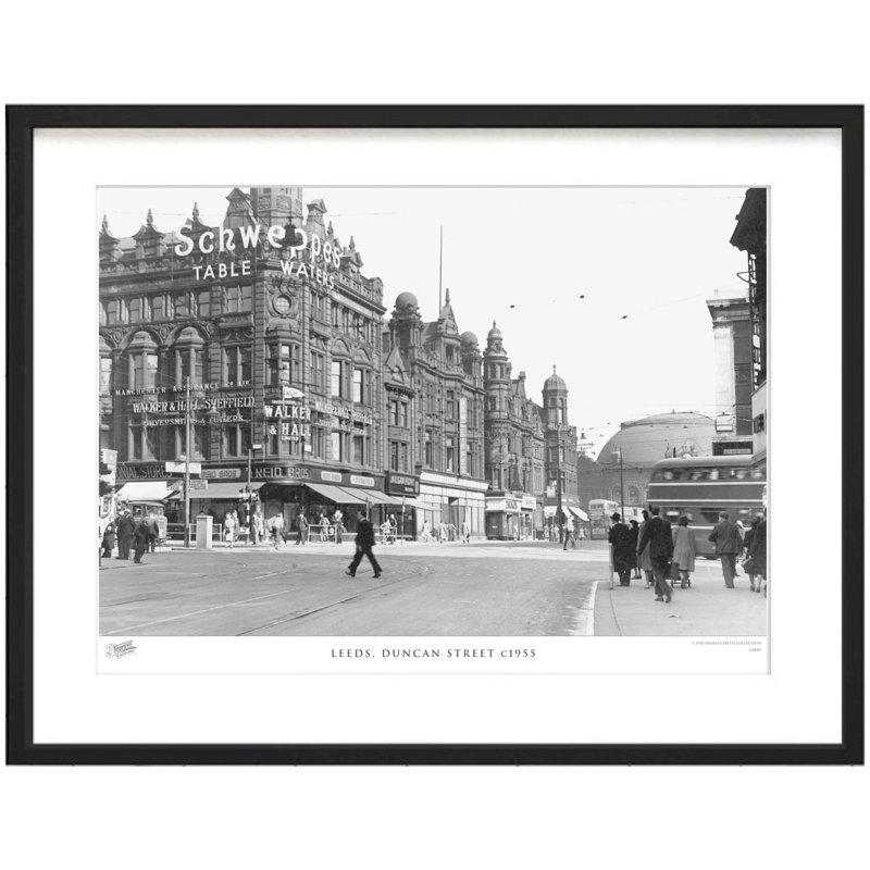 Leeds, Duncan Street C1955 - Single Picture Frame Print, 60cm H x 80cm W x 2.3cm D