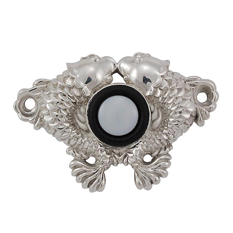 Pollino Push Button Doorbell, Polished Nickel