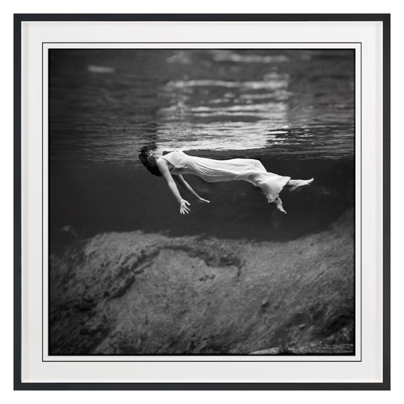 Floating 1 Print by Grand Archives, 36" H x 36" W, Black Framed 
