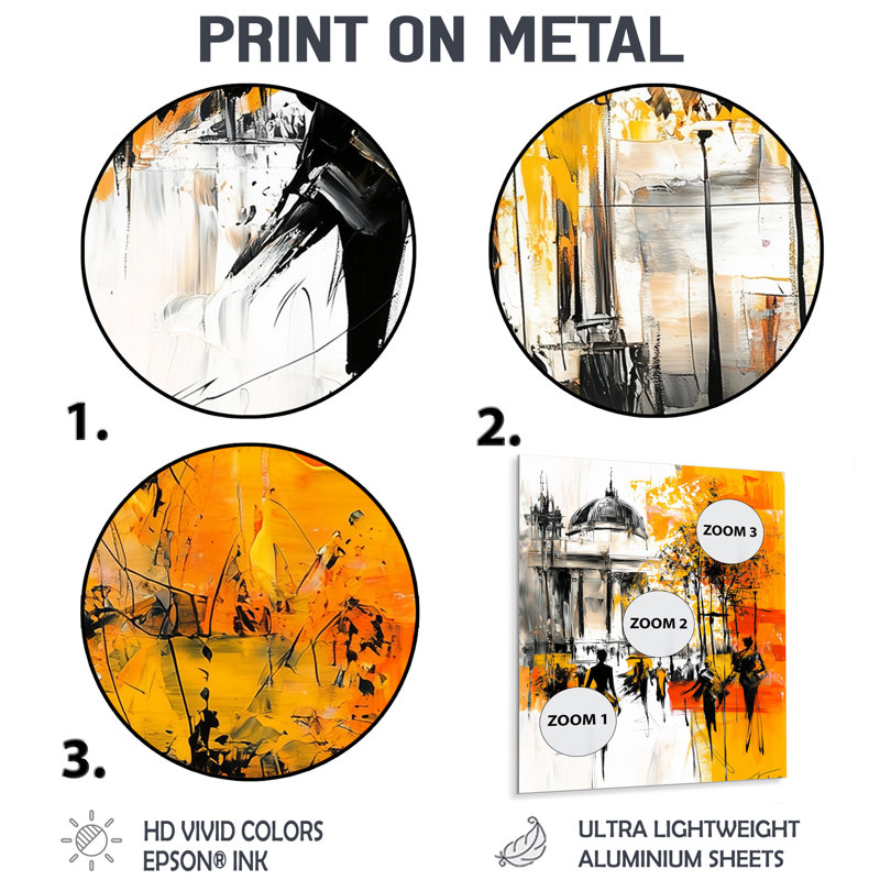 «Museum Island In Berlin II - Cityscapes», impression murale en métal, H 32 po x l 24 po
