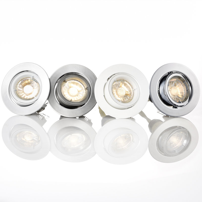 Muthanna Adjustable 9.5cm Recessed Lighting Kit, Gloss white