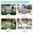 Gray 420D PU-Coated 4-Piece Outdoor Furniture Cover Set-Fits Single Chairs, Loveseat, and Table-1909861344