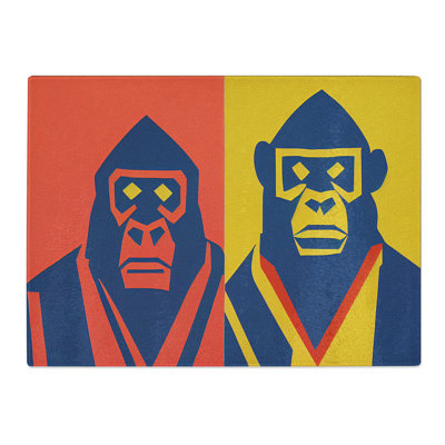 Gorilla Art Abstract Vol.1  Glass Chopping Board