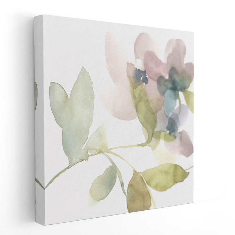 «Sweet Petals and Leaves II», reproduction d'art sur toile, H 24 po x l 24 po