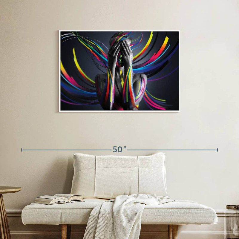 United Colors I, Floating Frame White, 37" X 25"