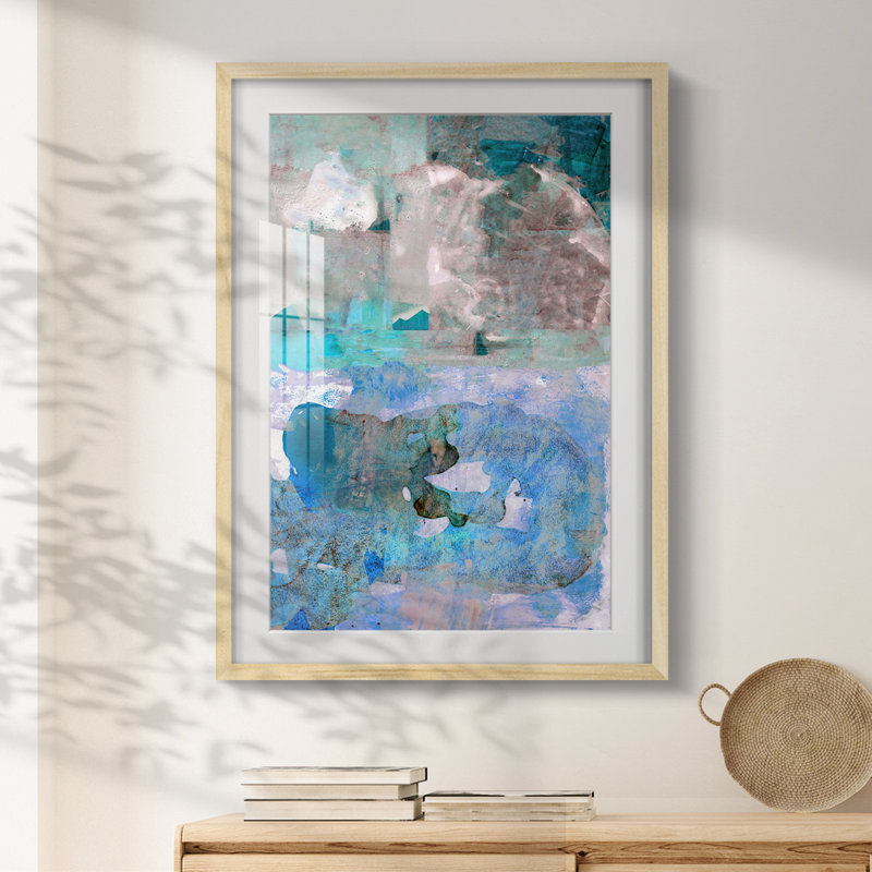 Impasto IV -Framed Print, Natural, 28.5" H x 20.5" W