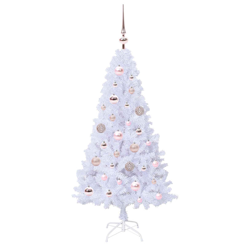 Lighted Artificial Christmas Tree, 120cm H, Pink