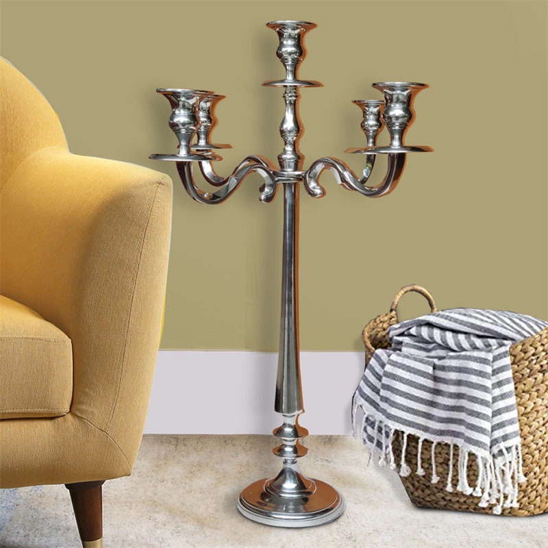 24 " Aluminum Candelabra