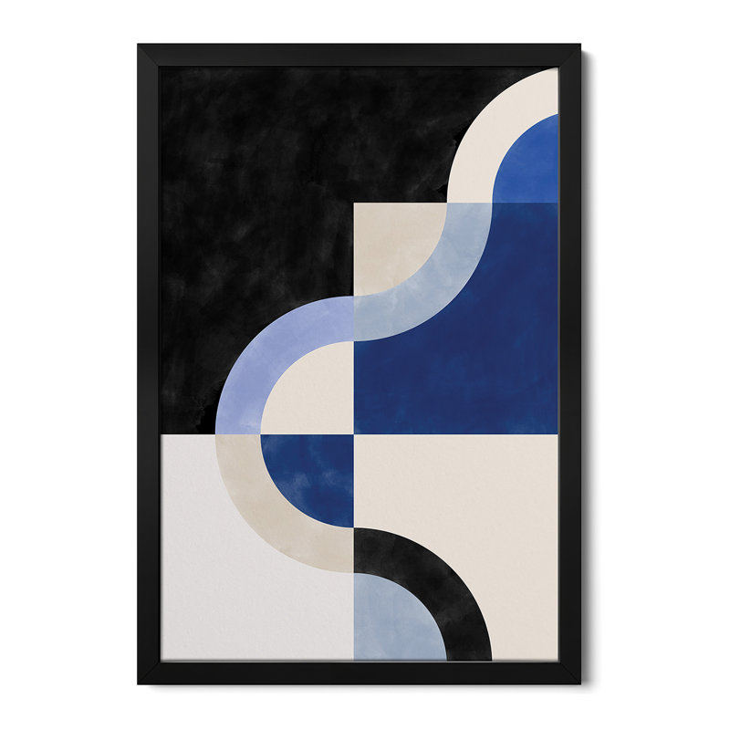 «Curved Harmony» - reproduction d'art murale - affiche de galerie, H 32 po x l 24 po