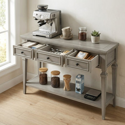 Buffet de style rétro avec tiroirs et tablettes de 50,01 po Chrysteen