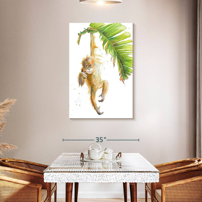 Brampt Monkeys In The Jungle I, 45" H x 30" W