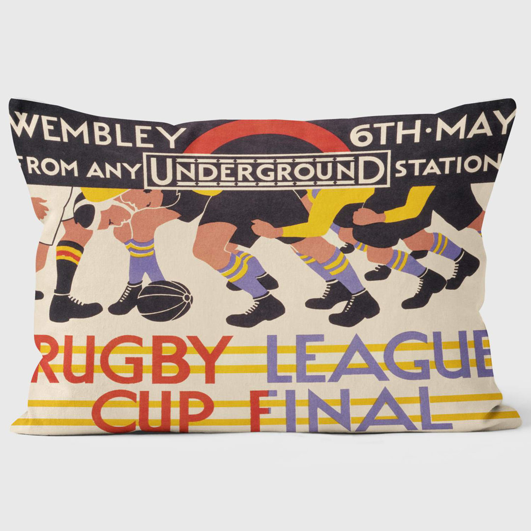 Rugby League Cup Final - London Transport Cushion