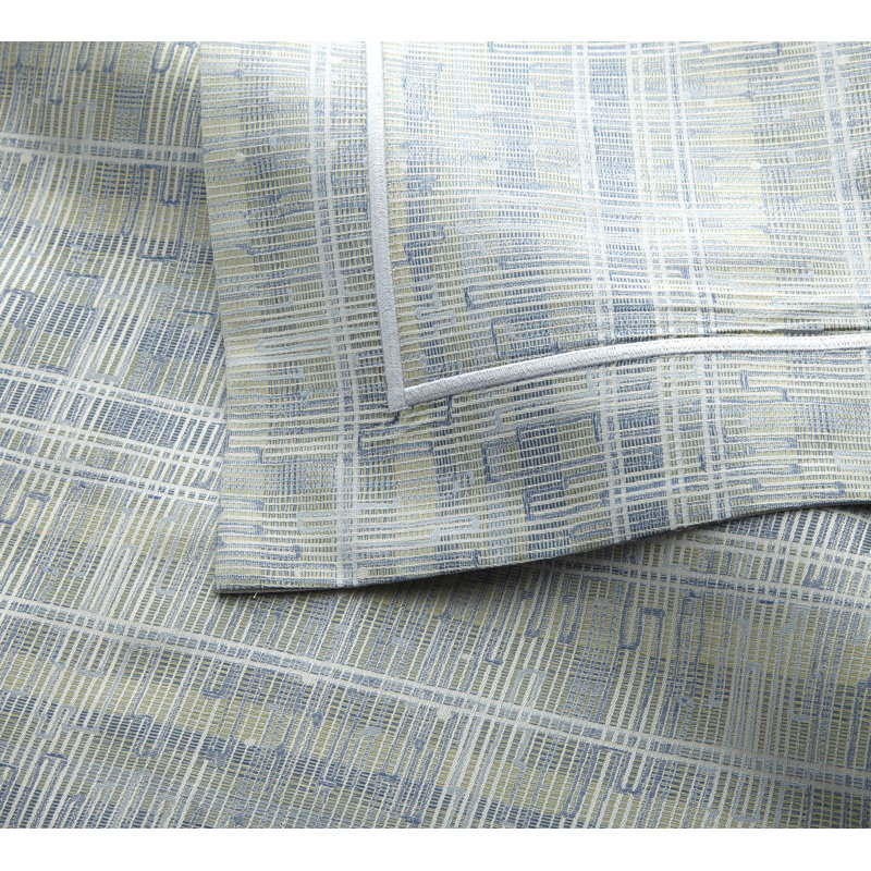 Biagio Jacquard Duvet Cover, Azure, Twin Duvet Cover