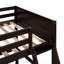 Lit mezzanine simple en bois avec échelle-1998462799