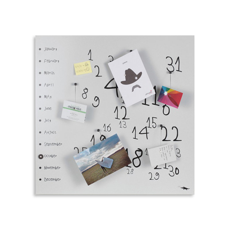 Magnetic Metal Photo Memo Board, White