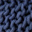 Pouf rond en coton tricoté Moro - 20 x 20 x 14 pouces repose-pieds / sièges supplémentaires | Coton | Citrouille