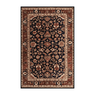 Machine Washable Persian Brown Area Rug