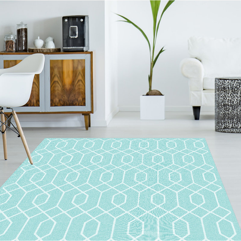 Rosalyn Geometric Kitchen Mat, 133 x 200cm (rectangular)