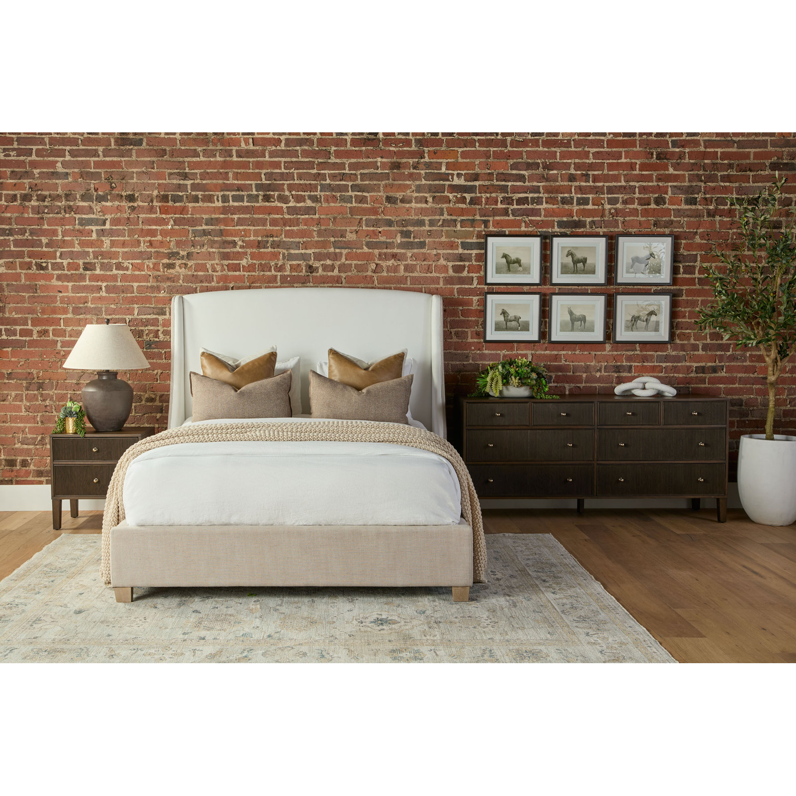 Taube 8 - Drawer Double Dresser, Dutch Brown