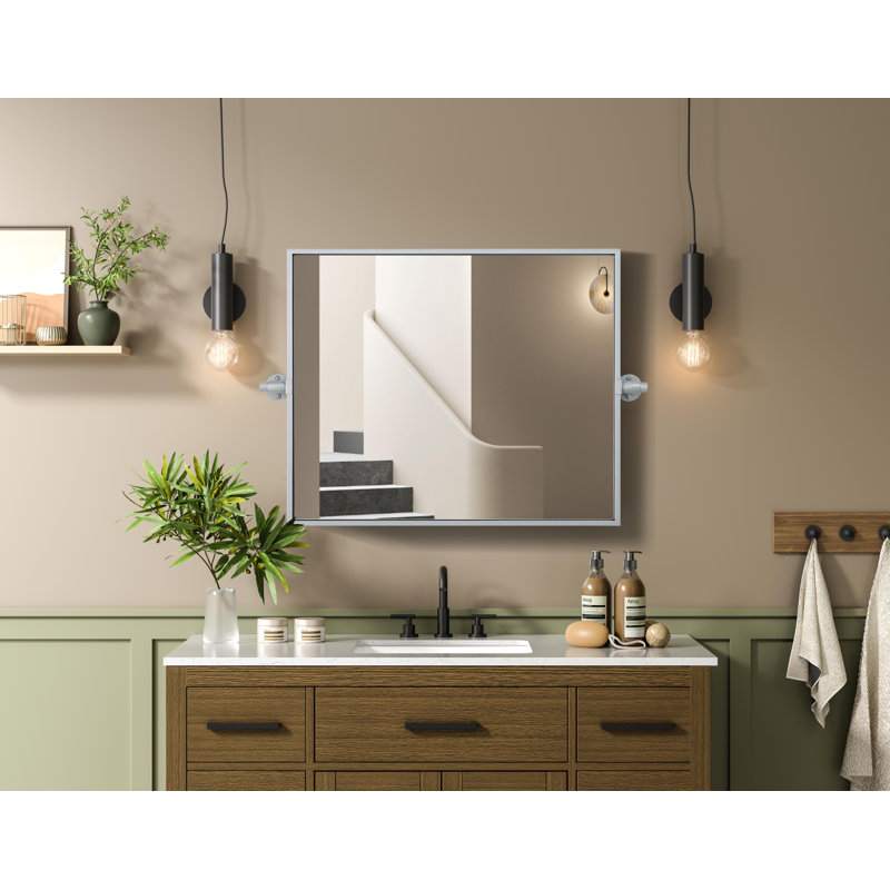 Miroir Amoura, 24 po x 20 po, Argent