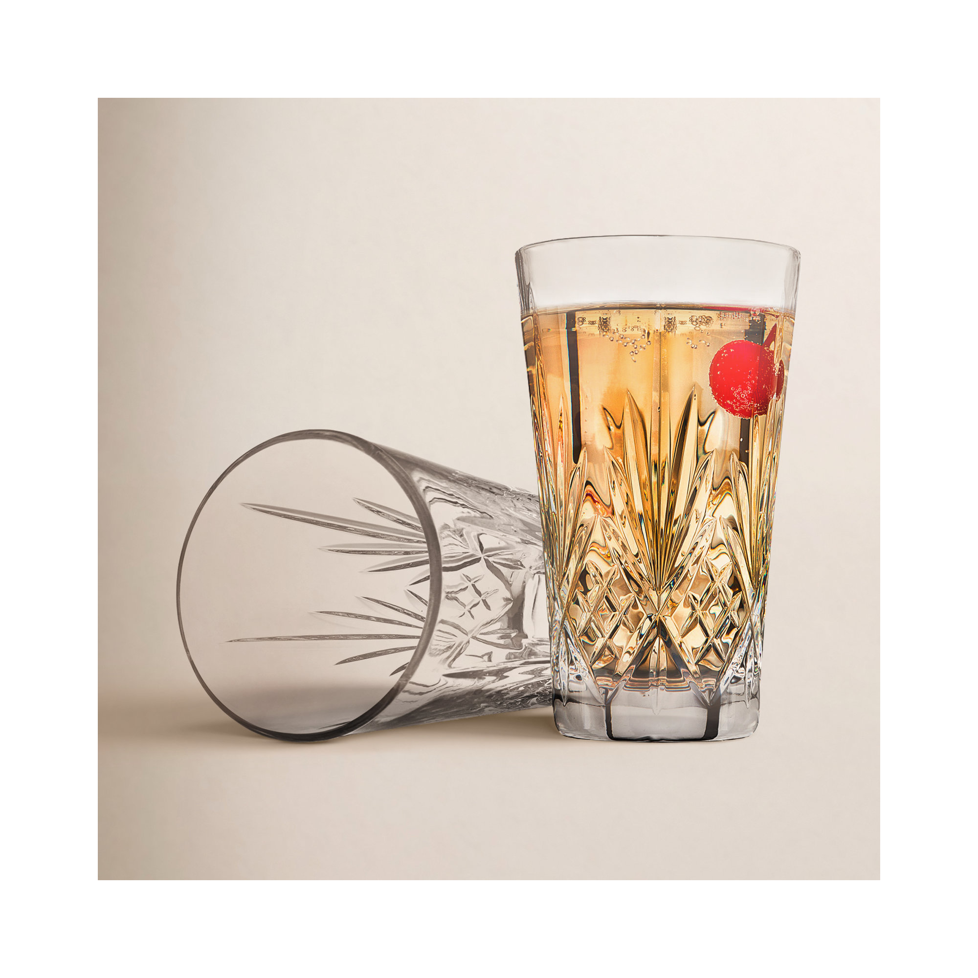 Dublin Crystal Drinking Glass 12oz