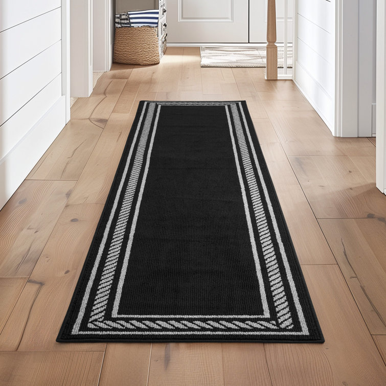 Nautica Rope Border Machine Washable All Loop Tufted Rugs 1-Piece