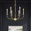 Lustre traditionnel de style bougie à 6 lumières-386177961