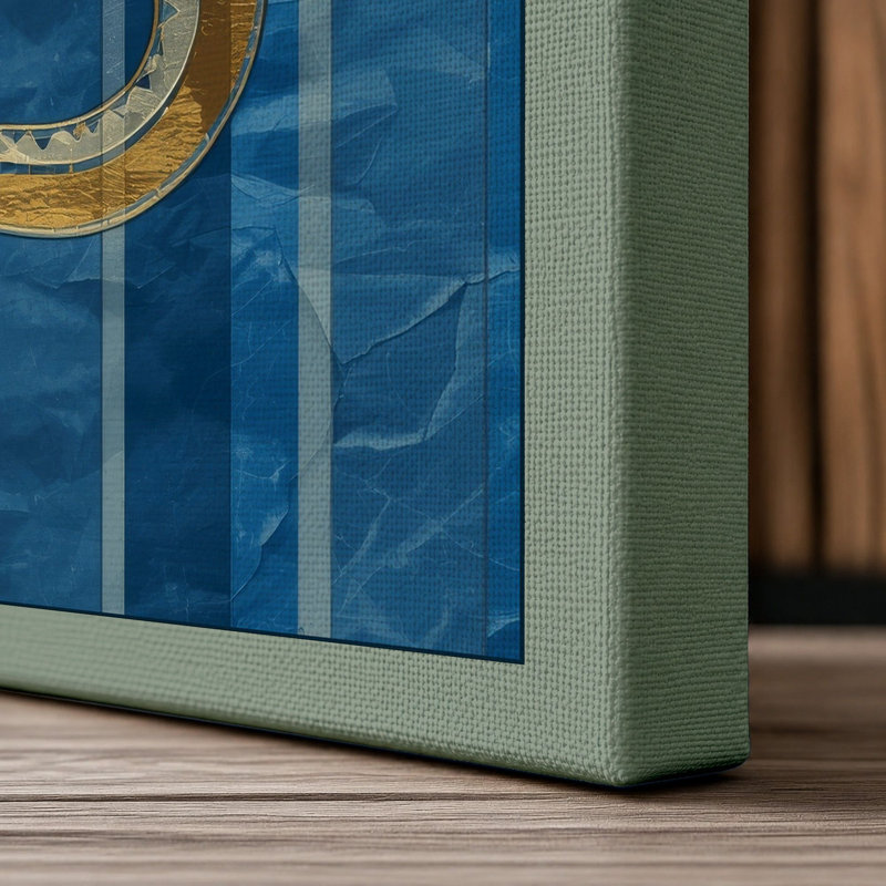 Gilded Serpent Art Deco - Wrapped Canvas, 24x16 - 61.0 x 40.6 cm, Sage Border