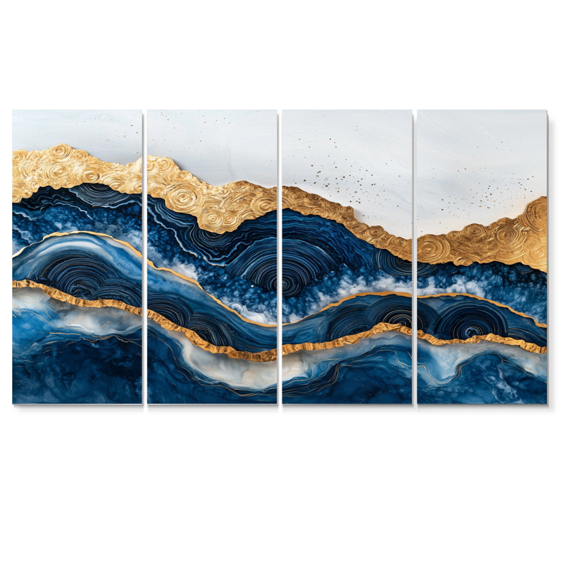 Obai - Art - Ensemble de décoration murale, H 28 po x l 48 po, 4