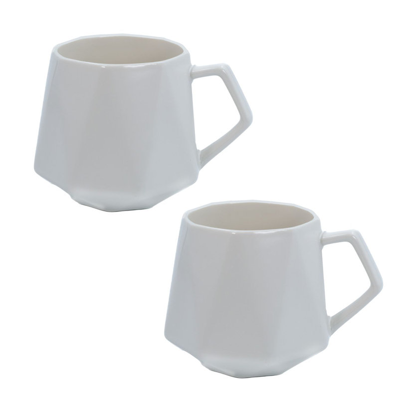 Dayris Ceramic Coffee Mug, White