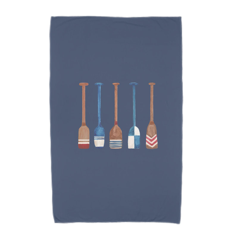 Serviette de bain en microfibre Aksel, Bleu marine