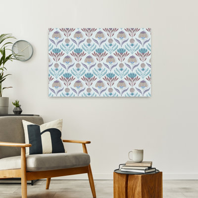 Contemporary Art Retro Vintage Abstract Flower Wall Art