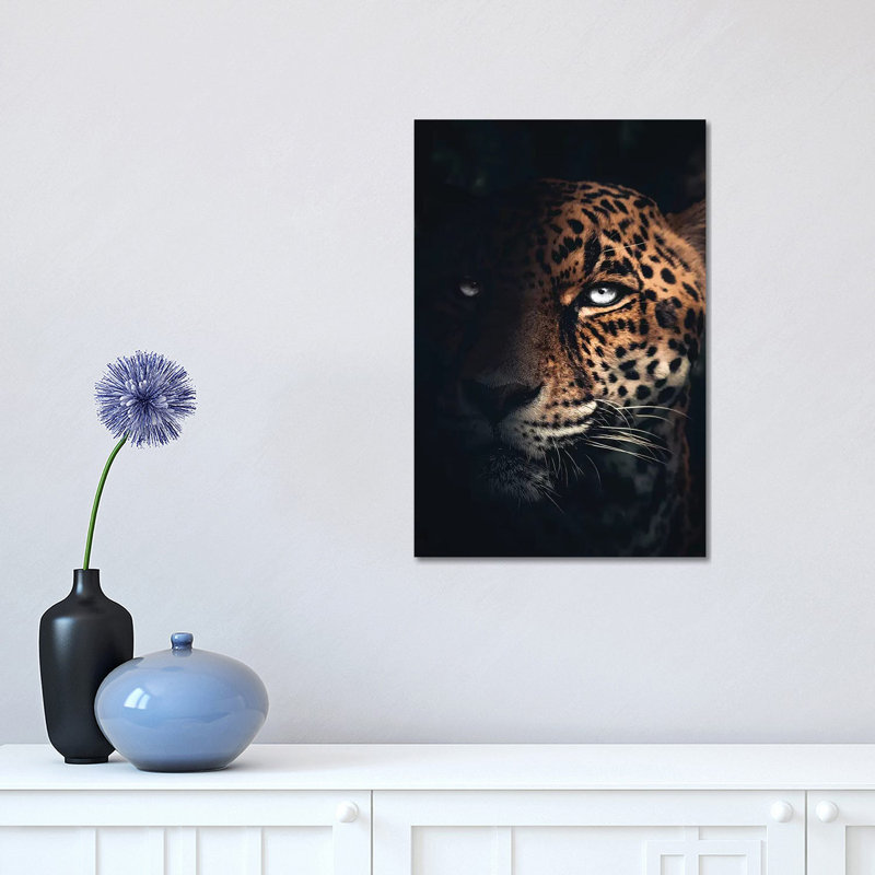 The Jaguar by Zenja Gammer - Print on Canvas, 30.48 cm H x 45.72 cm W, Wrapped Canvas