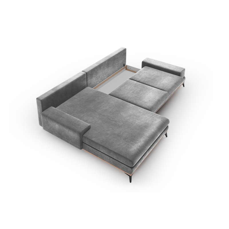 Cuiksa 5 Seater Sofa Bed, Grey, Left Hand Facing