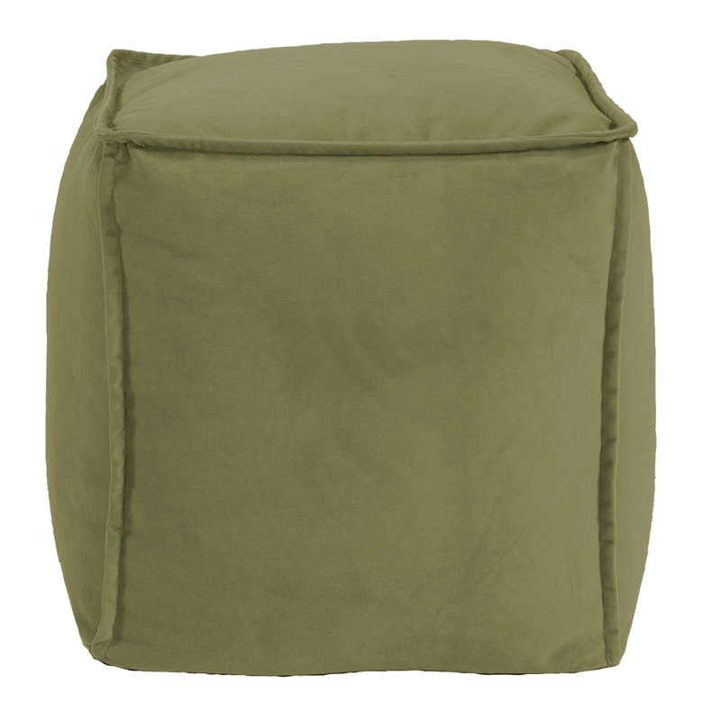 Olmo Upholstered Pouf, Moss