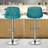 Calvyn Adjustable PU Leather Bar Stool Swivelling Counter Stool With Backrest Footrest-1230355134-1258321398