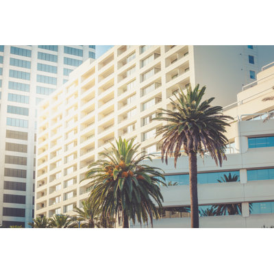 Santa Monica Office Buildings - Wrapped Canvas Print