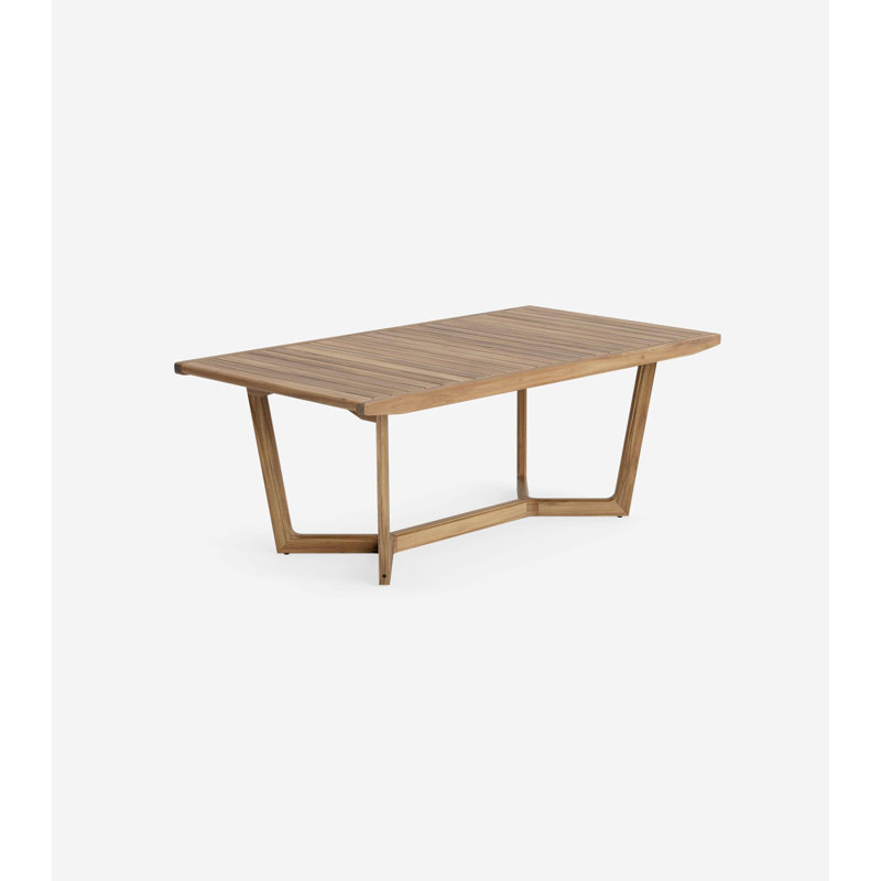 Casares Outdoor Teak Dining Table, 30" H x 78" L x 42" W